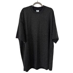 DO NOT DISTURB DND. BY FERRIS DO NOT DISTURB EMBELLISHED BLACK T SHIRT TEE